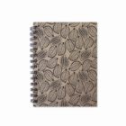 quaderno in canapa- foglie- carta canapa-