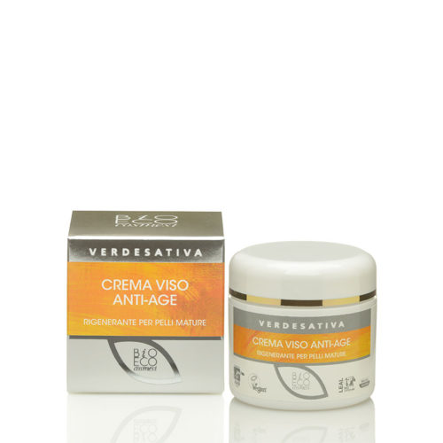 crema viso bio-attiva ANTIAGE- canapa verdesativa