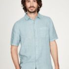 Camicia Maniche Corte Merano Azzurra Thought 1