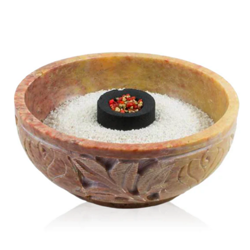 Bruciaincenso in pietra saponaria