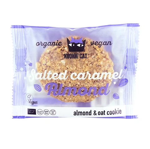 BIO biscotto Kookie Cat – caramello salato & mandorle