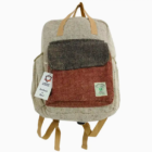 Zaino Canapa Grande - Beige-Rosso