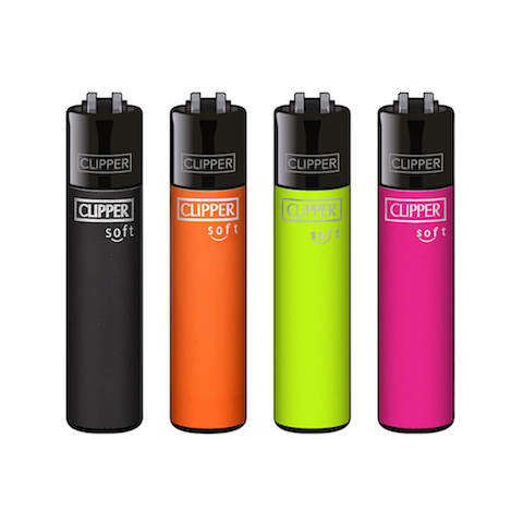 Clipper-Accendino-Classic-Soft-Special-I nero arancio lime magenta